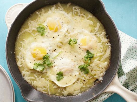 Photo of Baked Eggs with Salsa Verde
