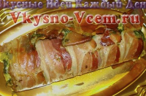 Baked meatloaf with pineapple and pepper