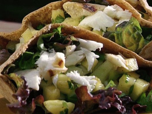 Photo of Grilled Halibut with Pineapple Salsa in Pita