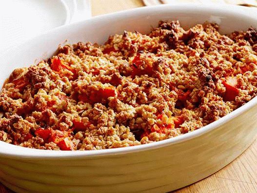 Photo Casserole with sweet potato and dried apricots