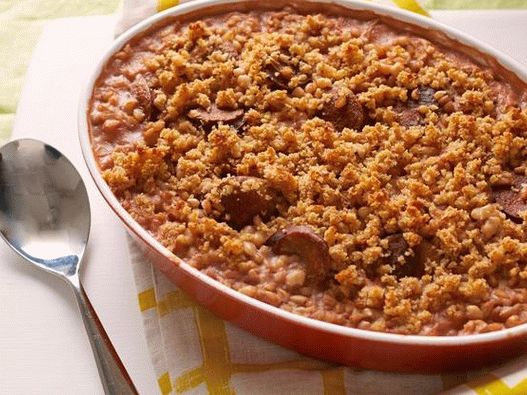 Cassule of spelled, beans and turkey