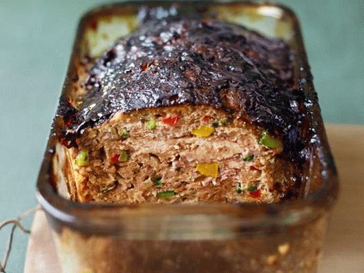 Turkey and Vegetable Meat Bread with Glaze
