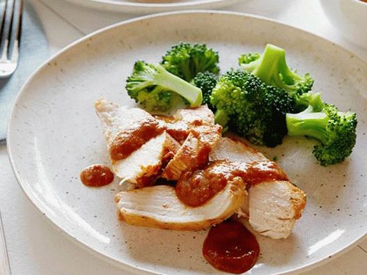 Chicken Breasts with Jalapeno and Mango Sauce
