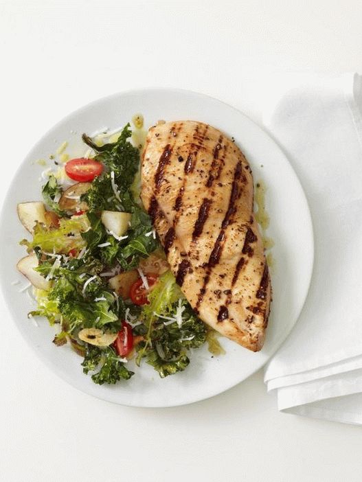 Grilled Chicken Breasts with Warm Salad