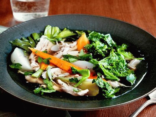 Chicken Pot-au-Fe with Cabbage Kale