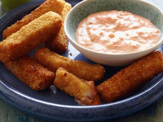 Homemade fish fingers