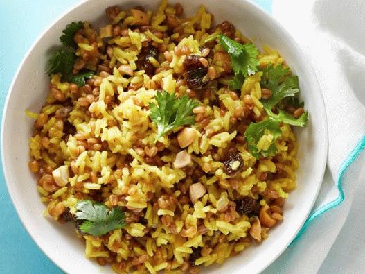 Photo of Wheat Grain with Rice and Curry