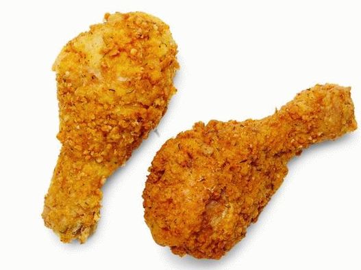 Photo of fried chicken and onions in a crispy breading