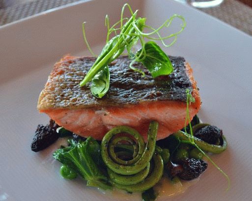 Photo of Grilled swordfish with pickled fern