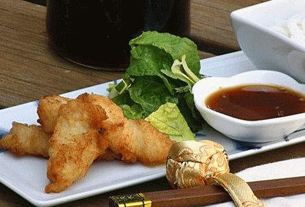 Photo fried mahi mahi fish in sweet and sour sauce