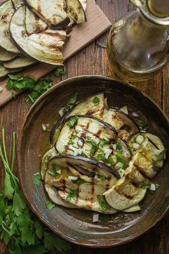 Photo of fried eggplant in spicy marinade