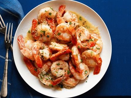 Photo Fried Shrimp with Garlic Sauce
