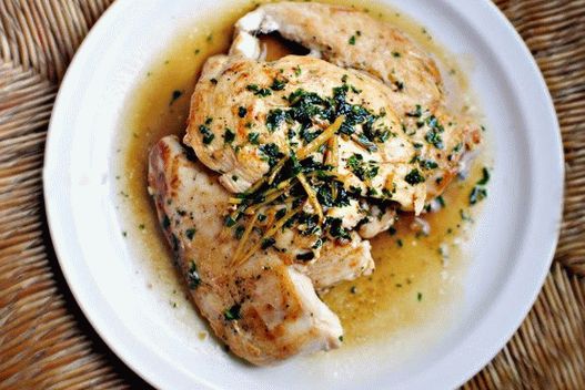 Photo of Fried Chicken Breasts with White Wine Sauce