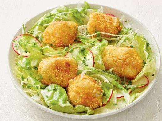 Photo of Fried Scallops with Lettuce