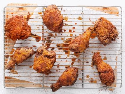 Photo deep-fried chicken legs