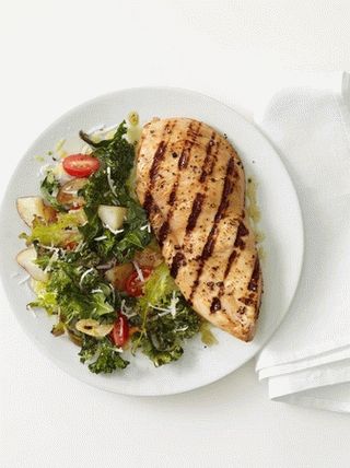 Photo of Grilled Chicken Breasts with Warm Salad