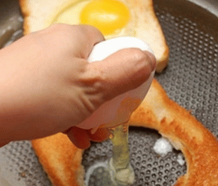 Fried egg in bread