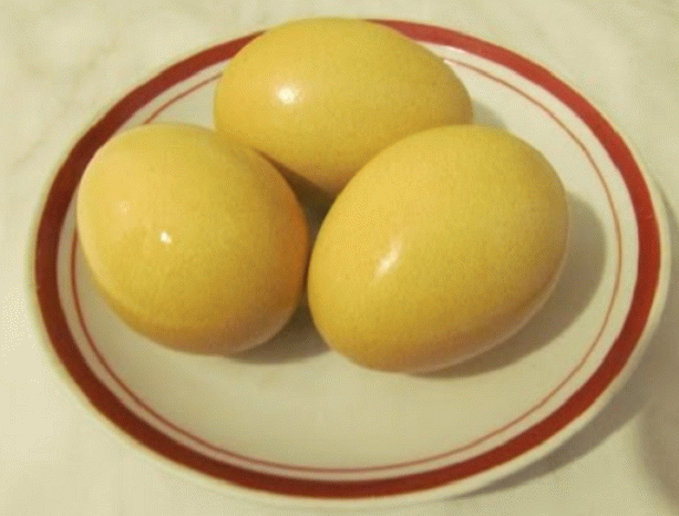 Yellow easter eggs