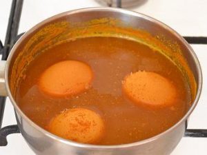 Yellow easter eggs