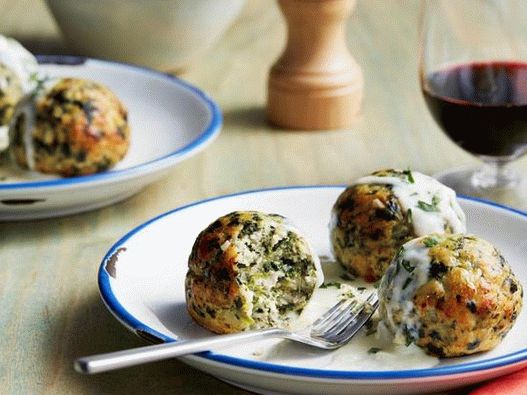 Photography of the dish - Meatballs in Florentine