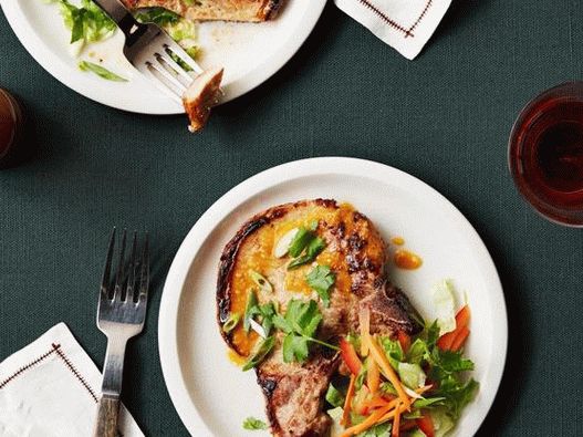 Photo of the dish - Baked pork patties on the bone marinated in Asian style