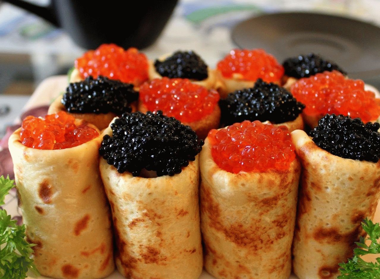 Блины с икрой